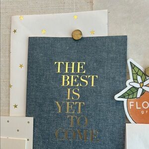 Sugar Paper Gold and Gray Inspirational card